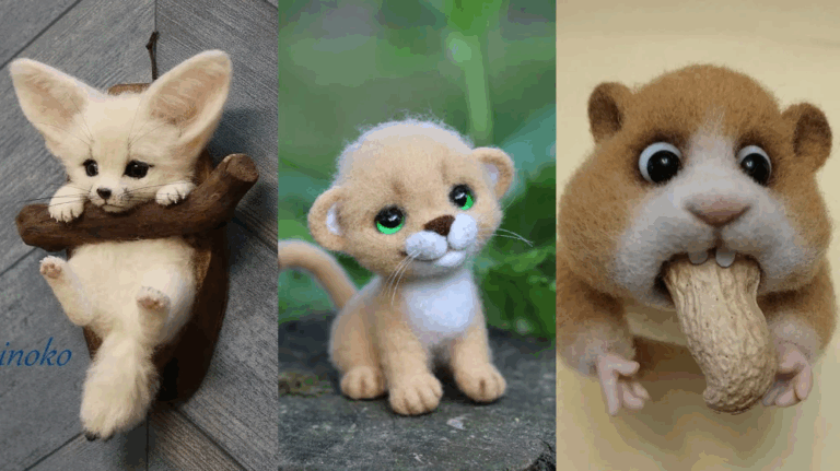 Felted Wool Animals – Handmade Cute Creatures & DIY Ideas felted wool animals