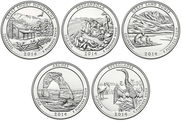 2014 US Quarters: Designs, Values, and Collecting Guide 2014 US Quarters