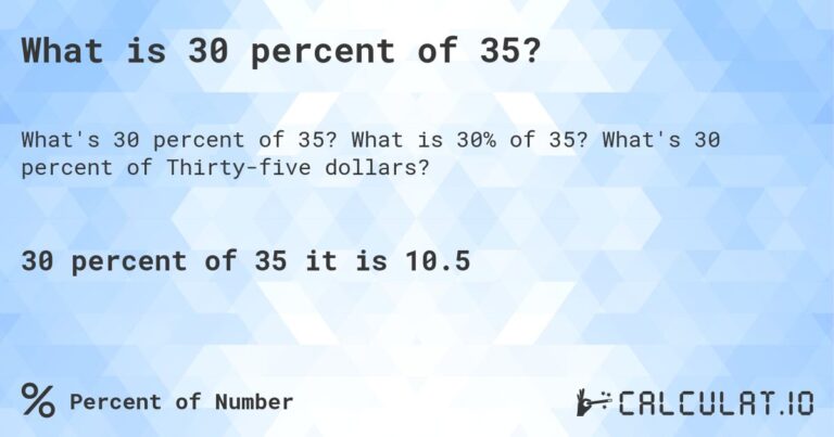 30 off of 35