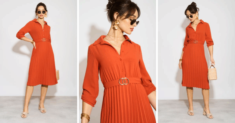 Black with Orange Dress – Bold & Stylish Outfit Ideas